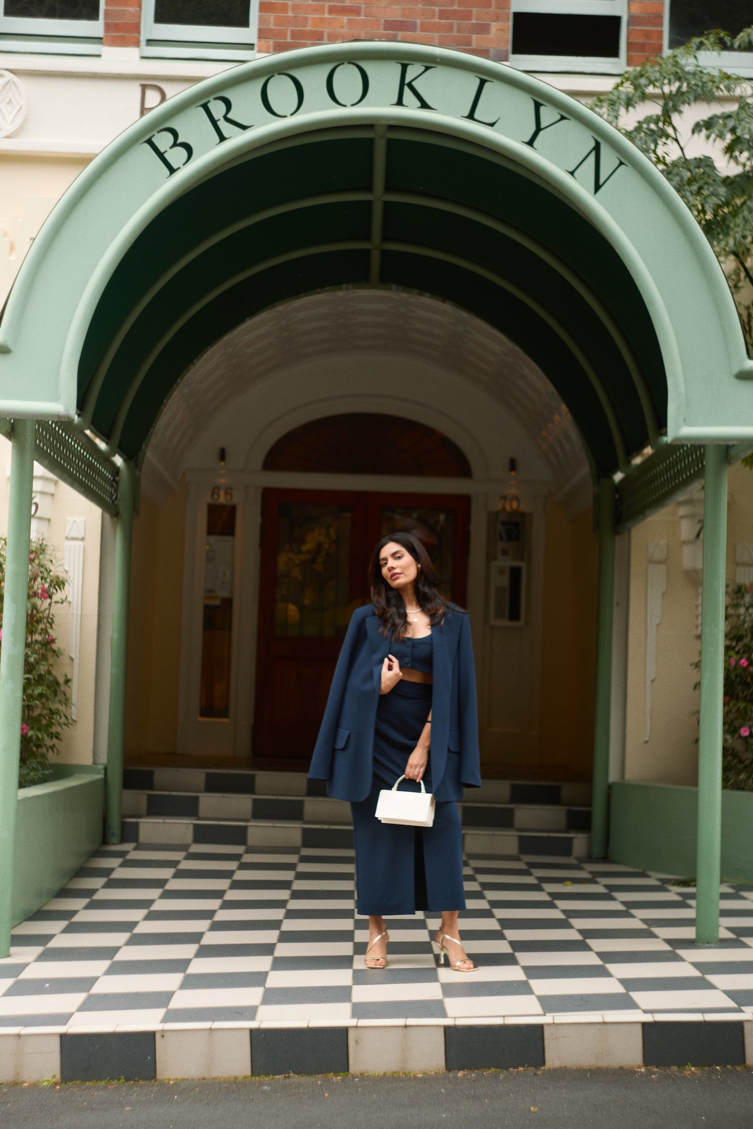 Gabby Sandal Heel | Gold Leather