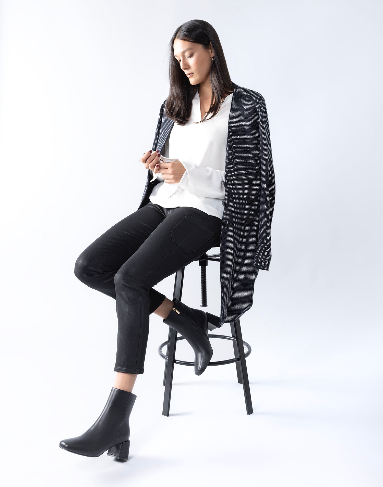 Aloe Ankle Boot | black leather