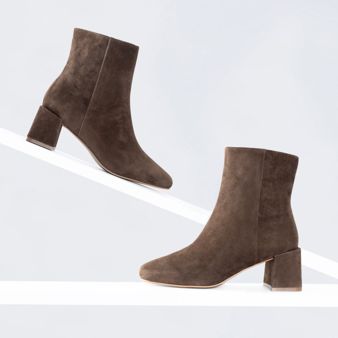 Aloe Ankle Boot 50mm | chocolate suede