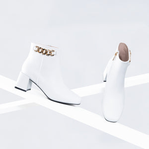 Arkansas Ankle Boot 50mm | white leather