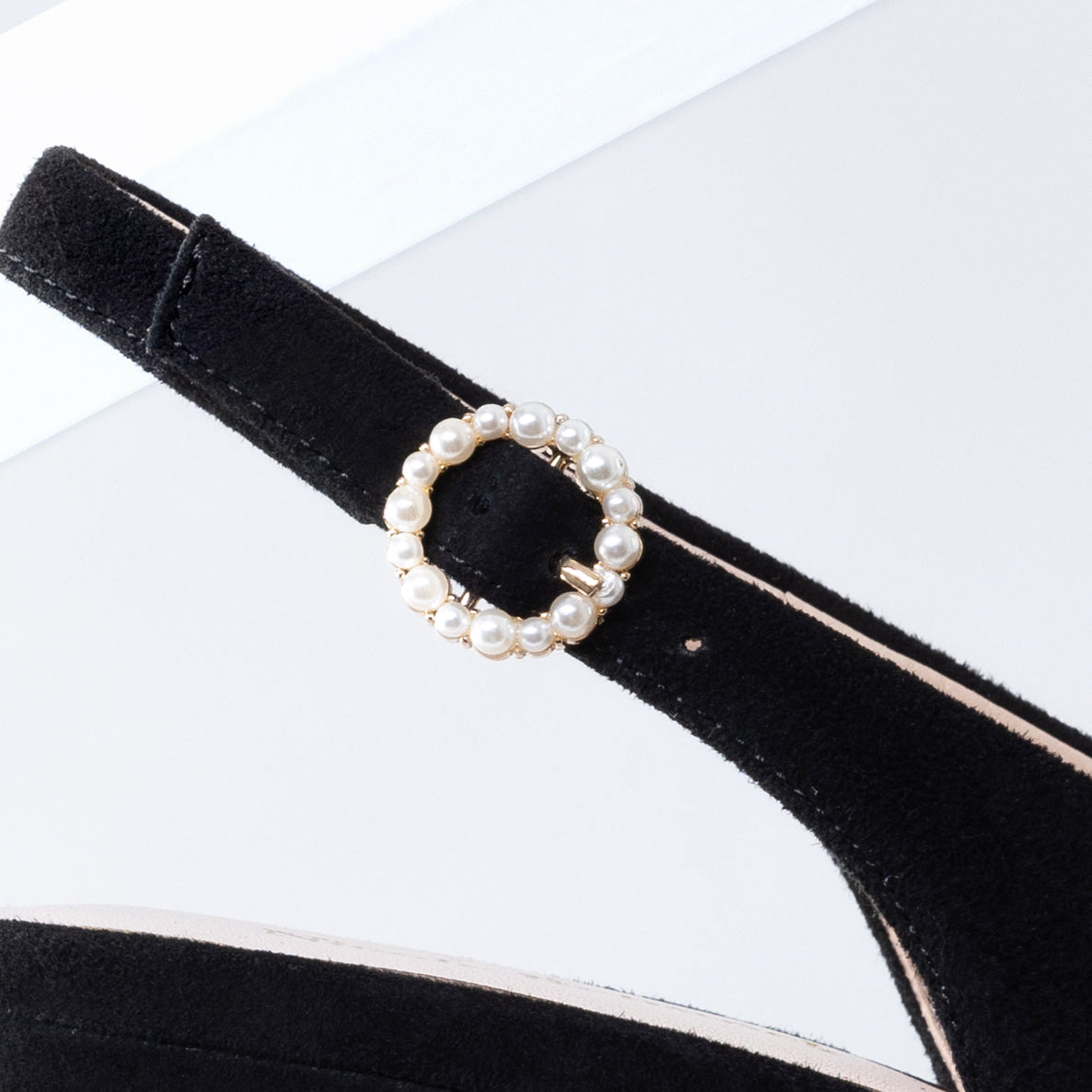 Asher Slingback Heel | Black suede