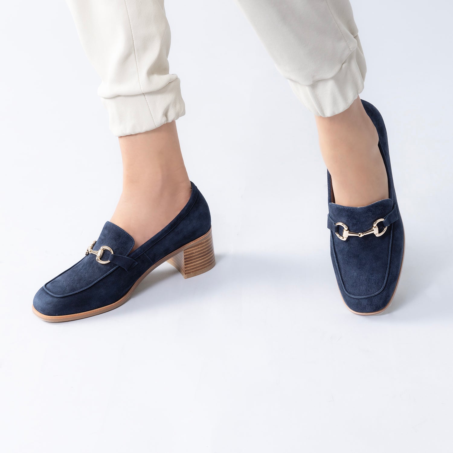 Blaza Loafer | Navy suede