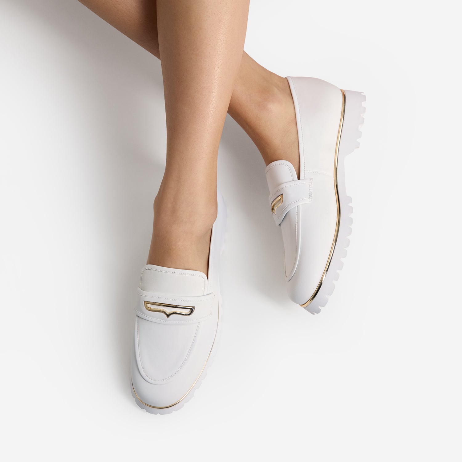 Delta Loafer | White Leather