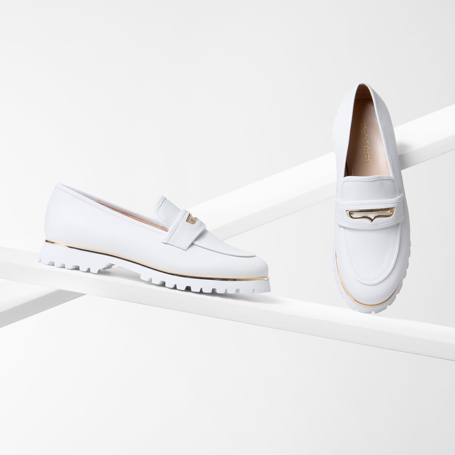 Delta Loafer | White Leather