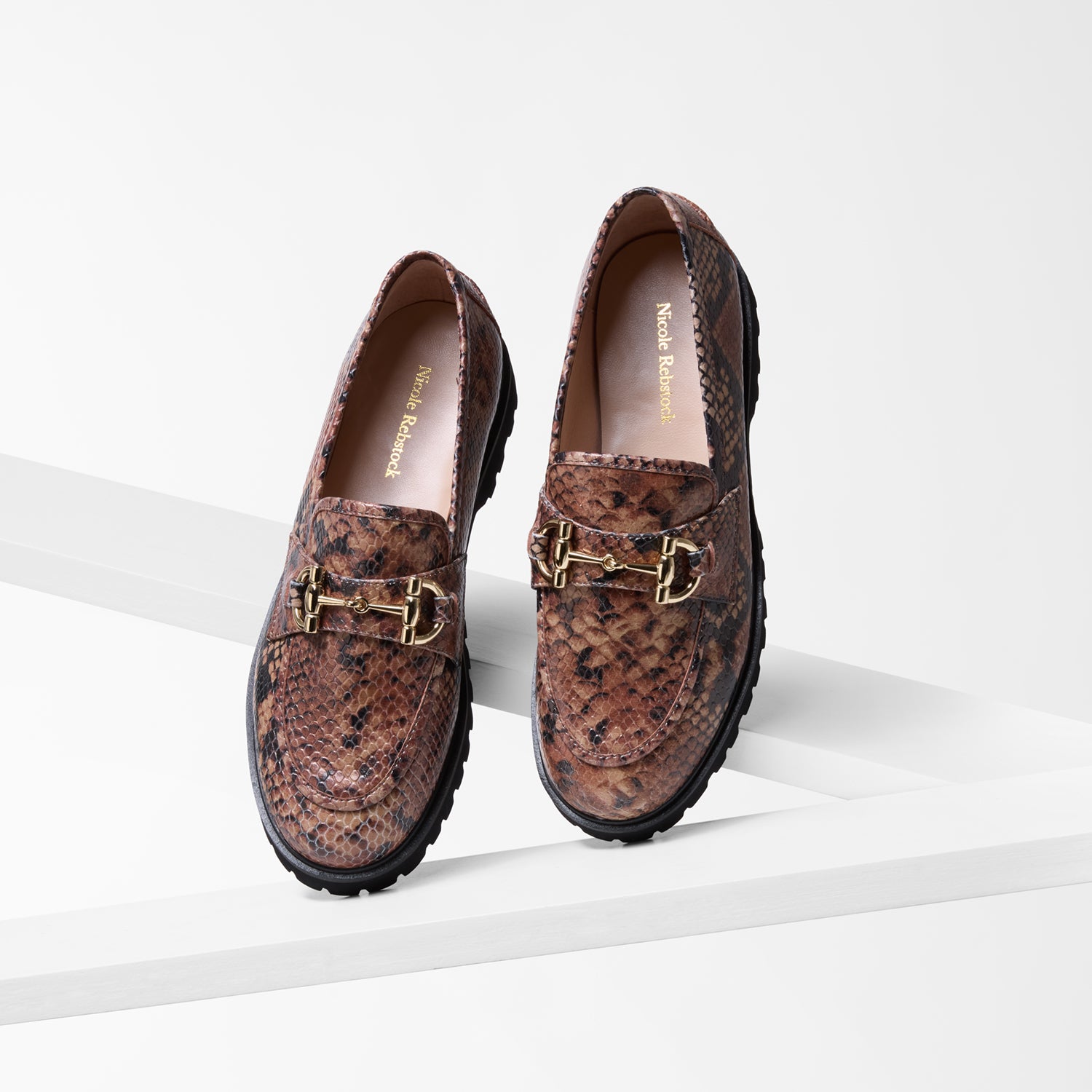 Denzel Loafer Brown Snake Print