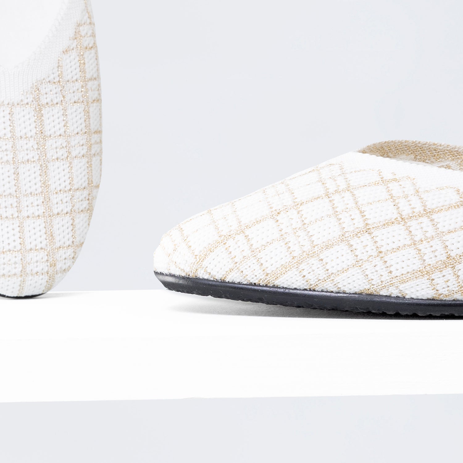 Florence Ballet Flat | White/gold
