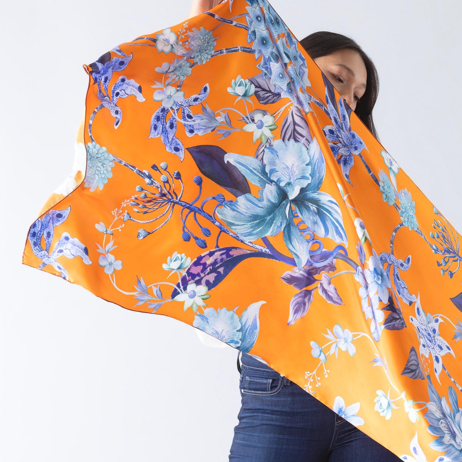 In Bloom Silk Scarf 65x190cm