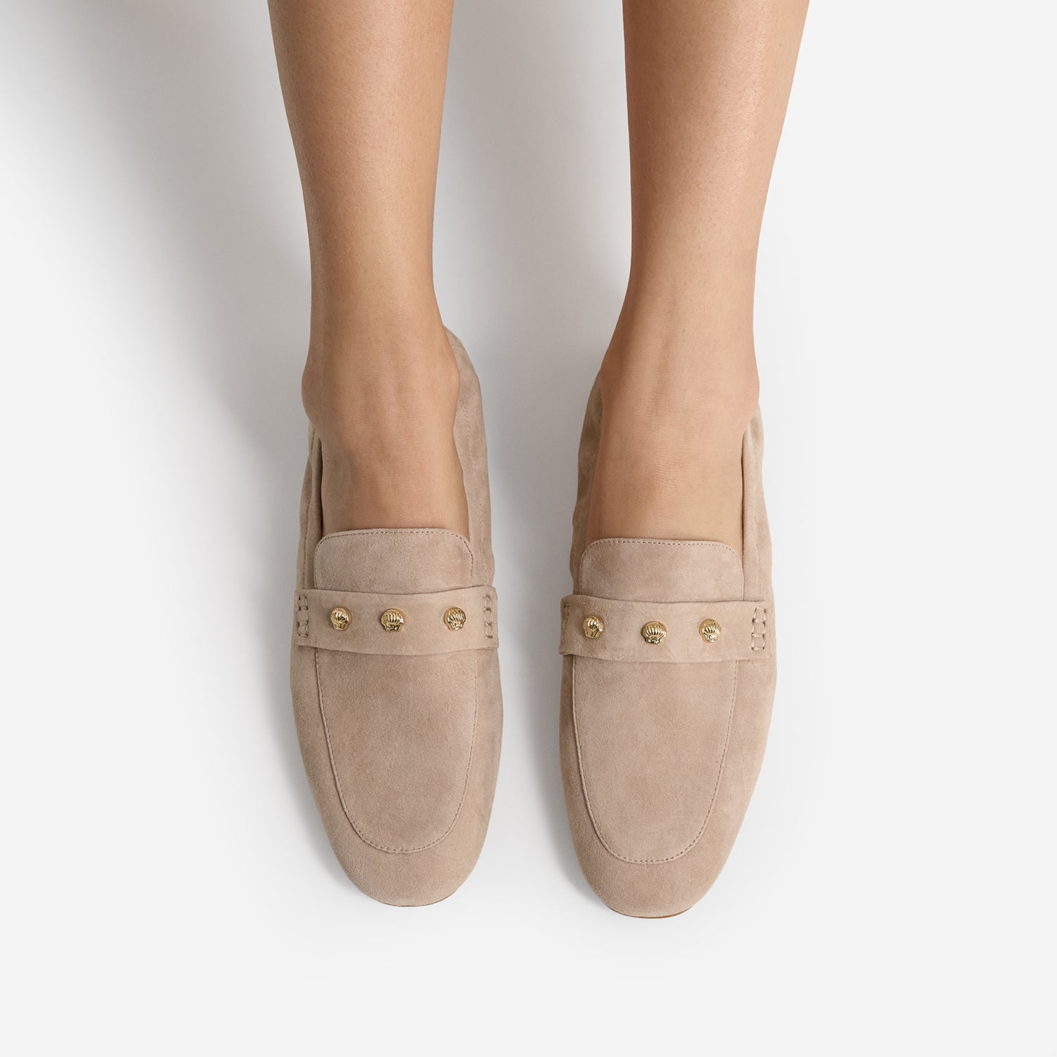 Libby Loafer | Nude Suede