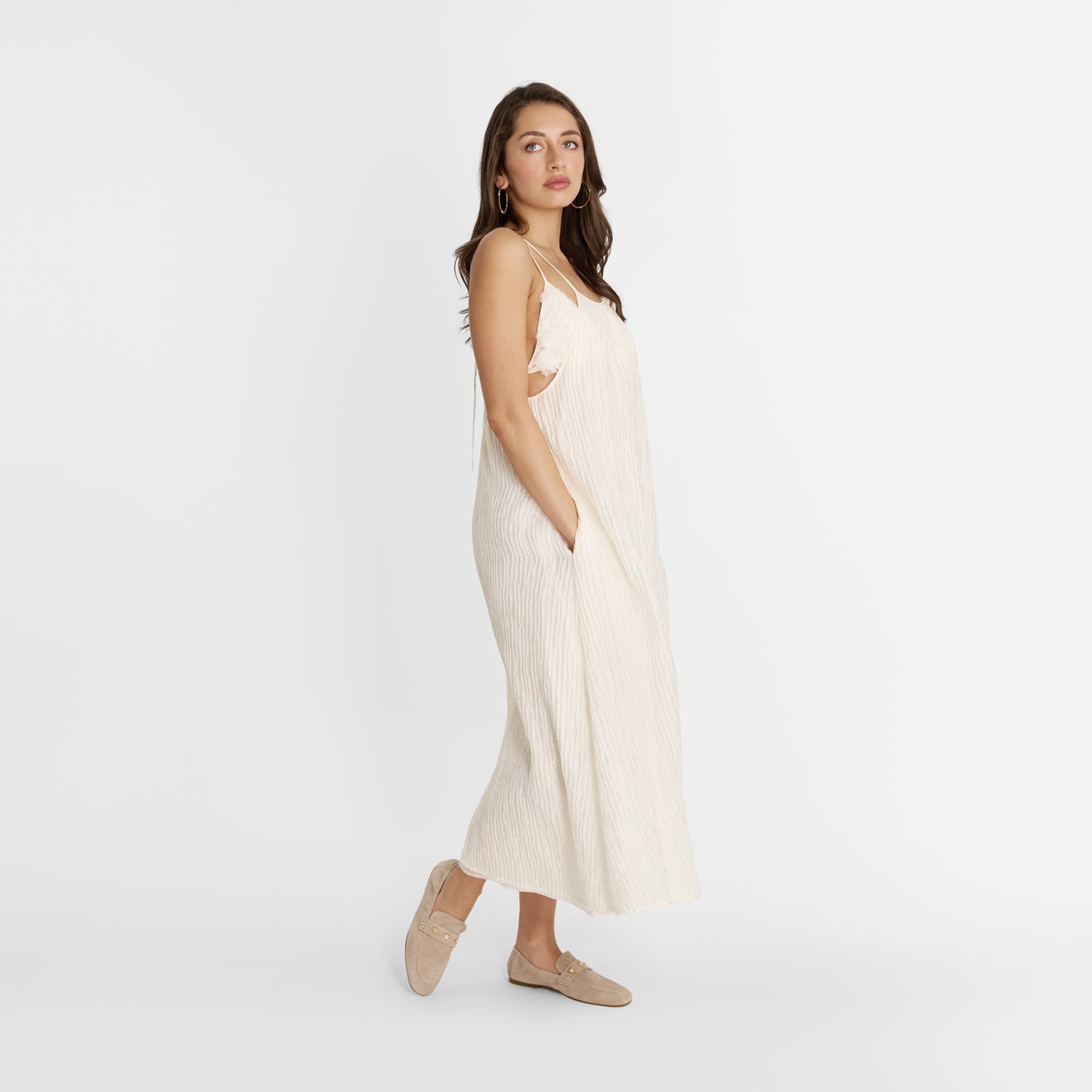 Libby Loafer | Nude Suede