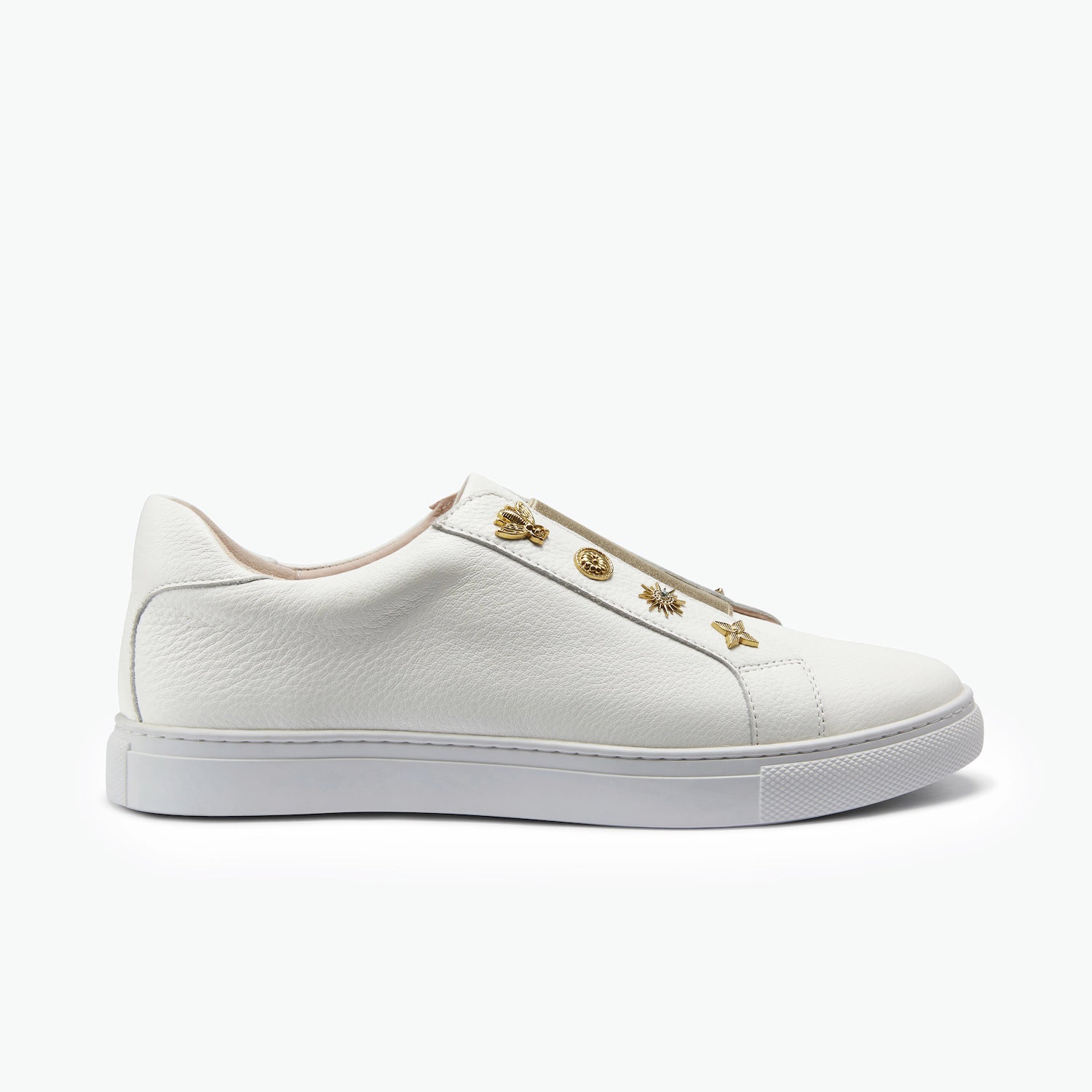 Mable Sneaker Off-White Pebble Leather