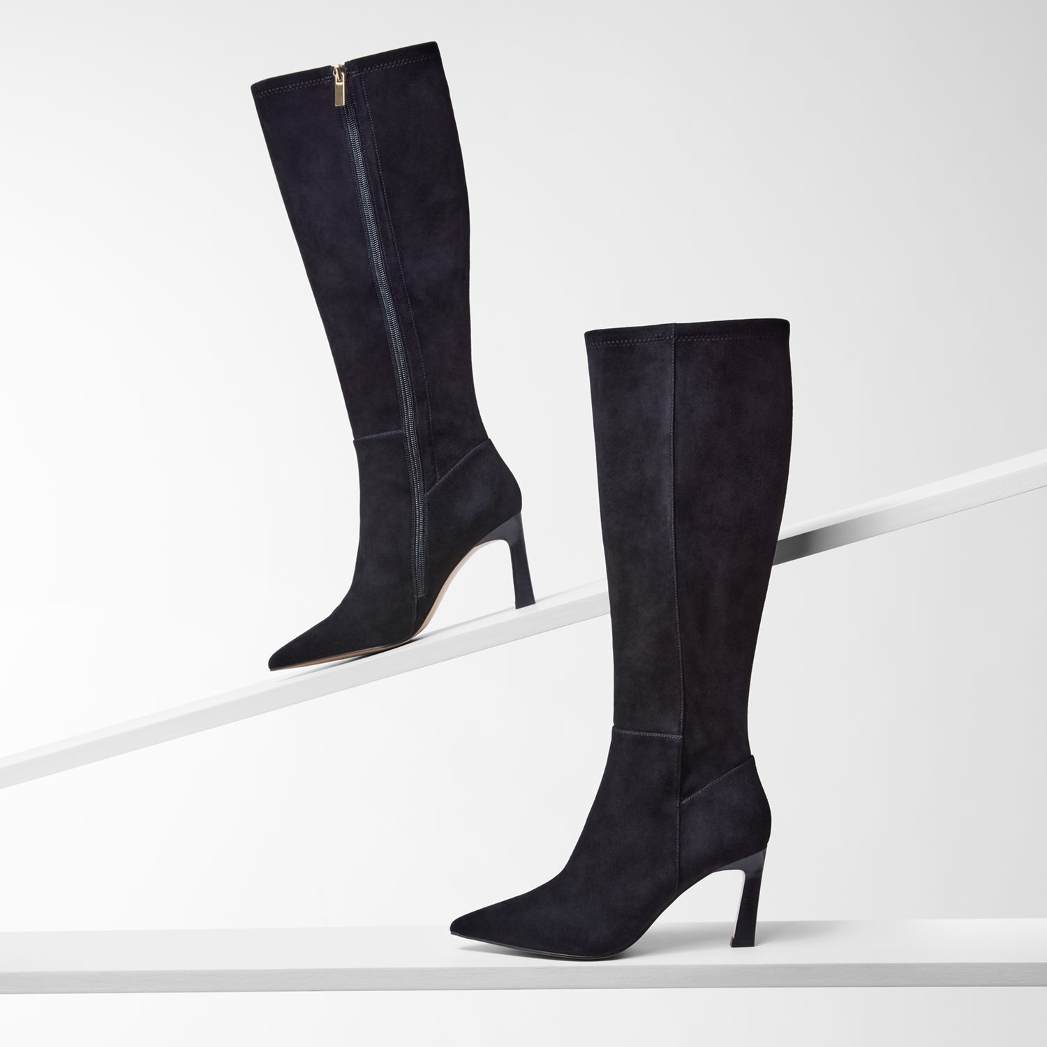 Nicole Rebstock's Margot long boot with pointed toe and stiletto heel.