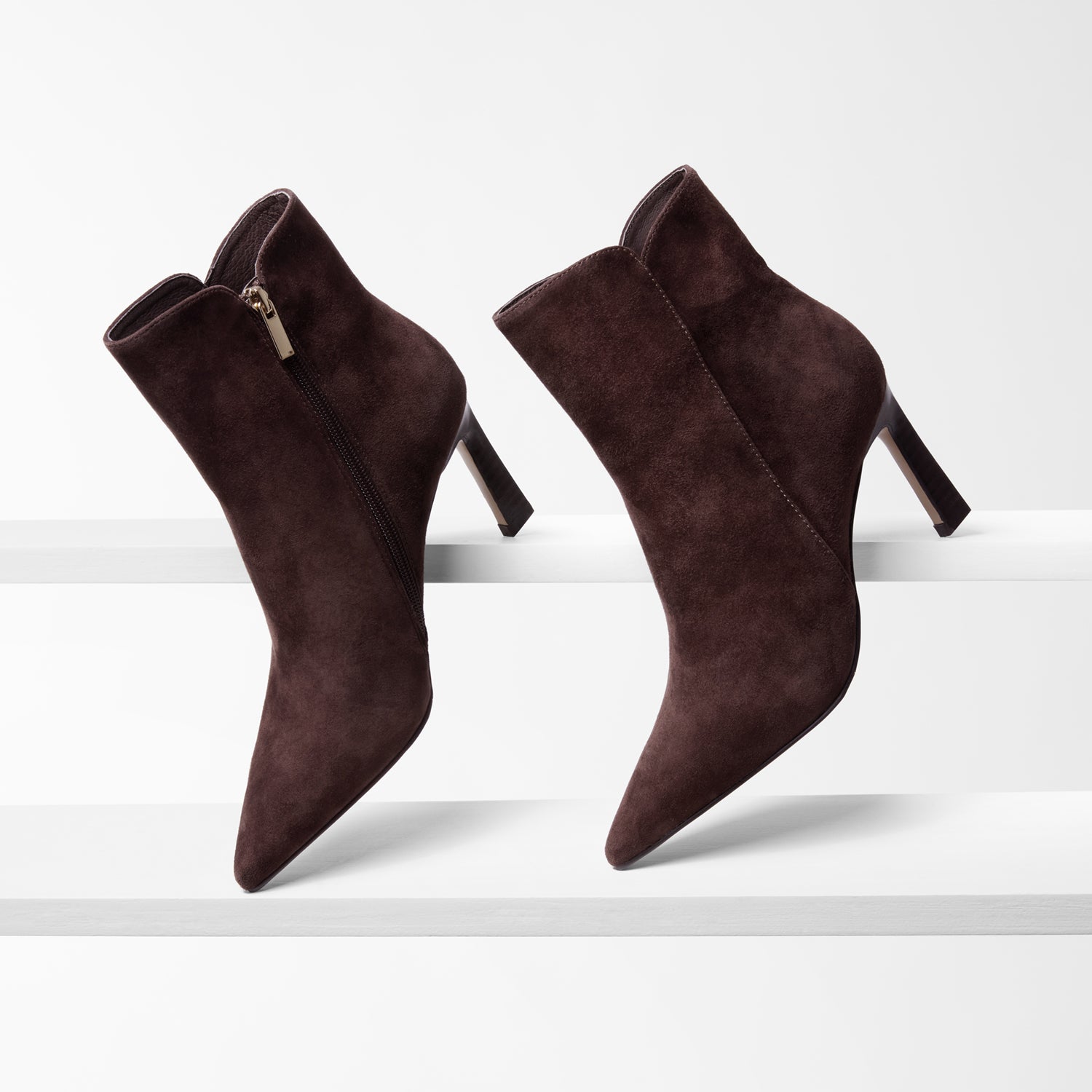 Mila Ankle Boot Chocolate Suede