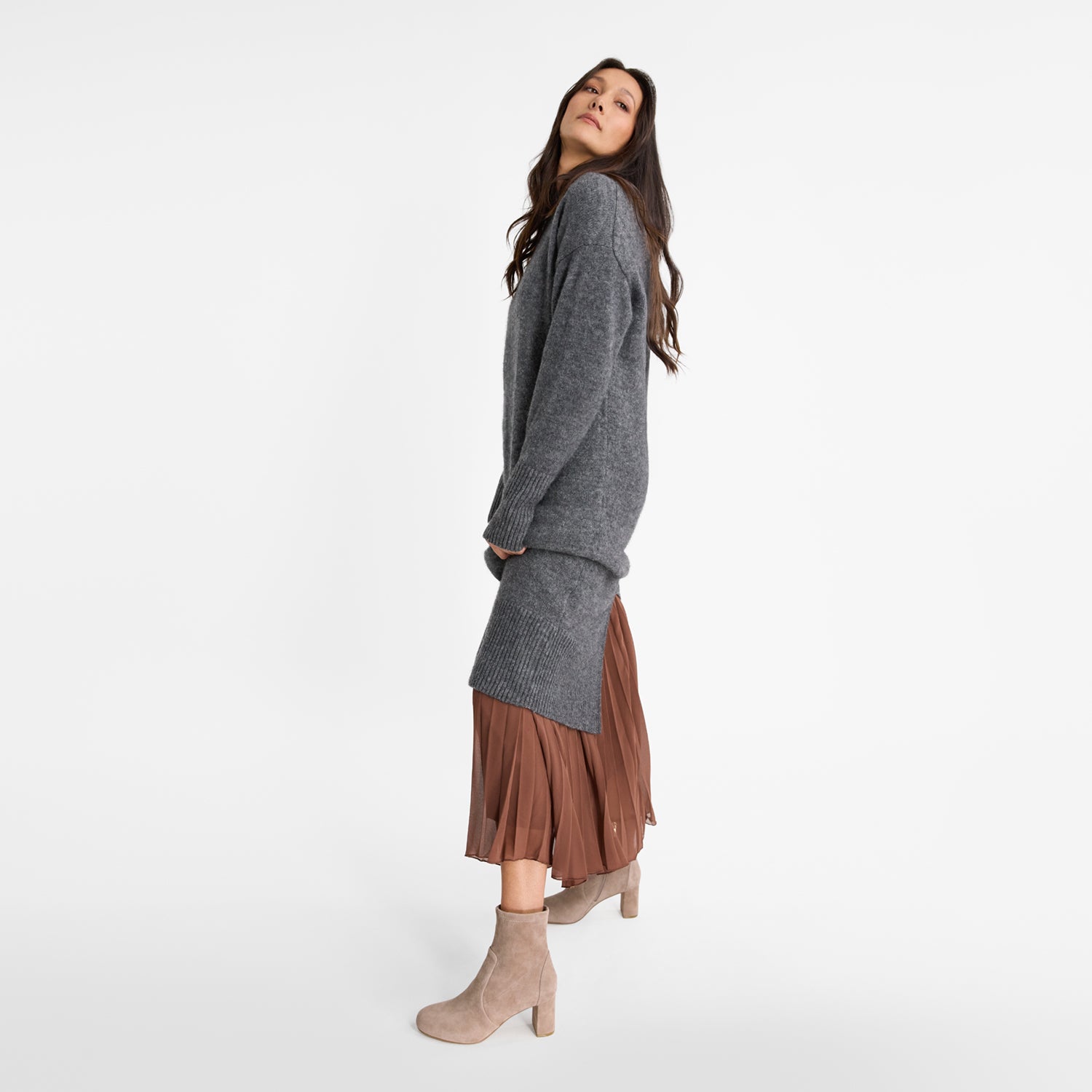 Naomi Ankle Boot Latte Suede