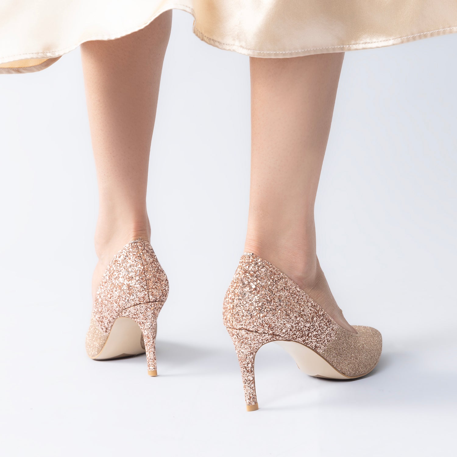 Nemesis 78mm Heel Ltd. Ed. | Rosé glitter