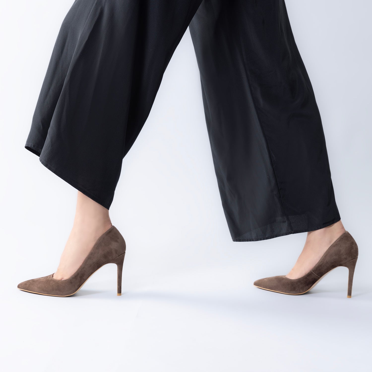 Nemesis 95mm Heel | Chocolate suede