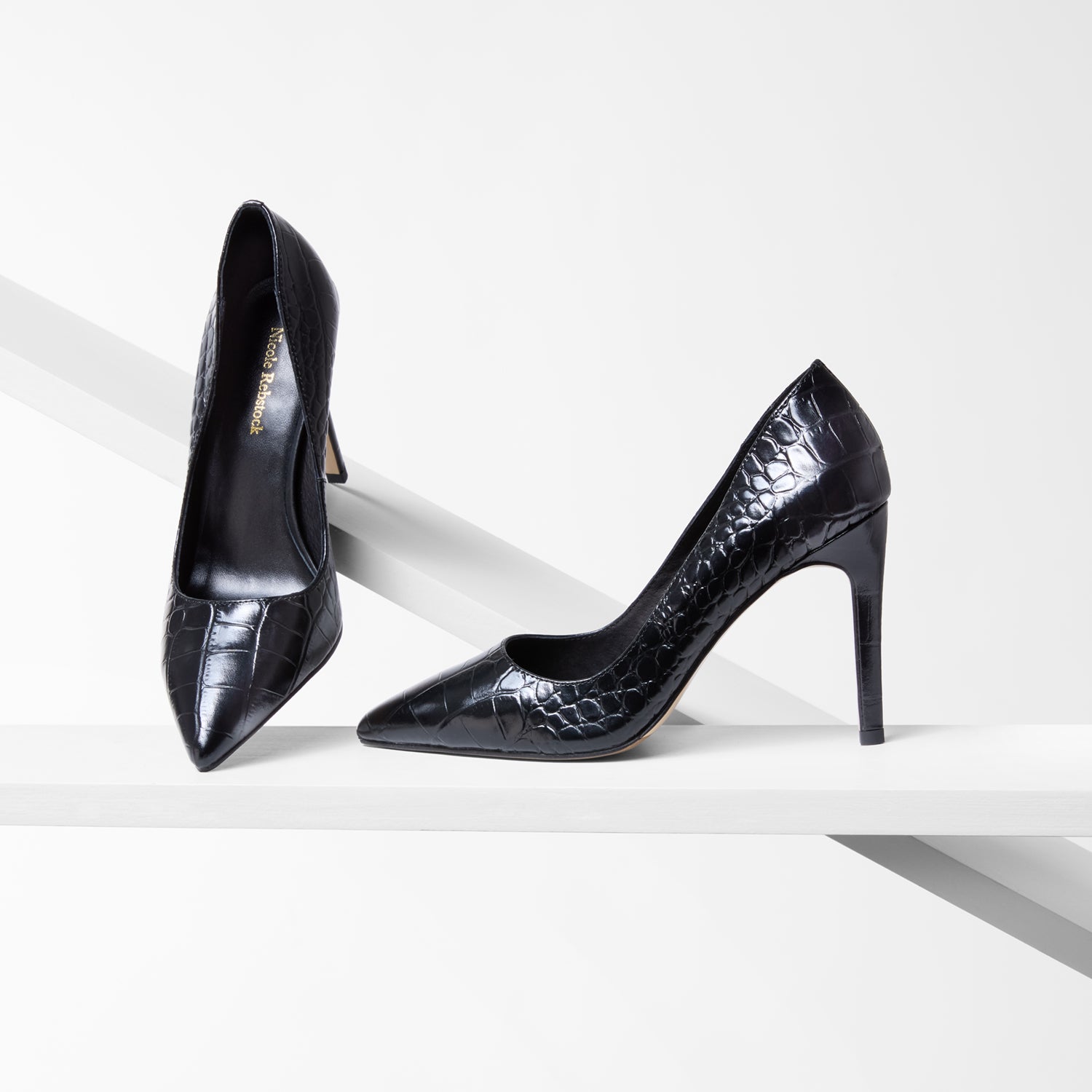 Nemesis 95mm Heel Black Emboss