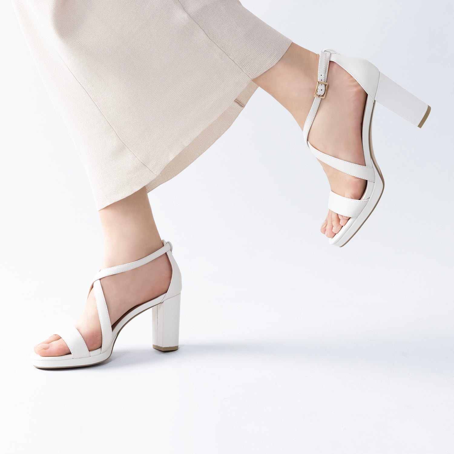 Pippa Platform Sandal | Cream