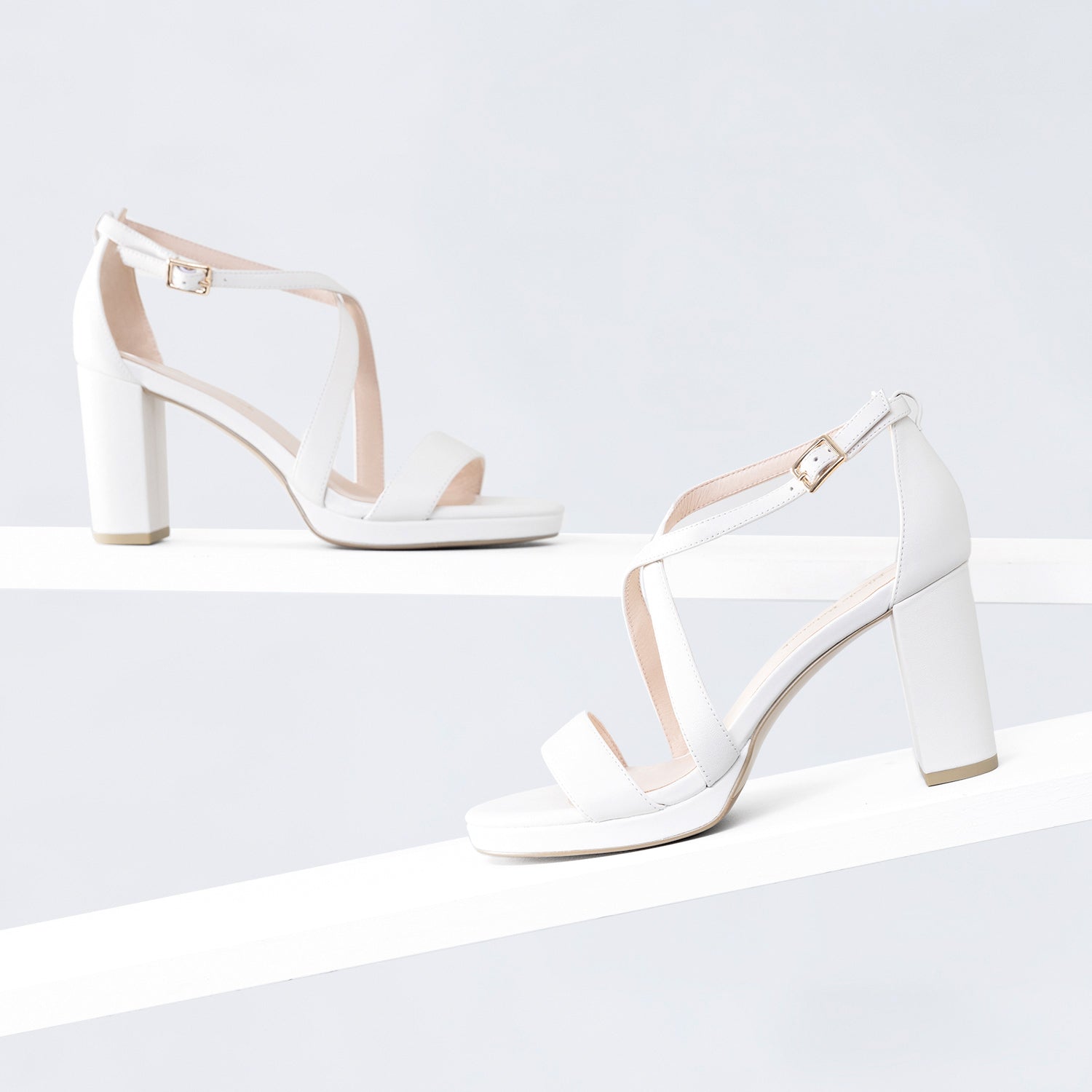 Pippa Platform Sandal 85mm | Cream