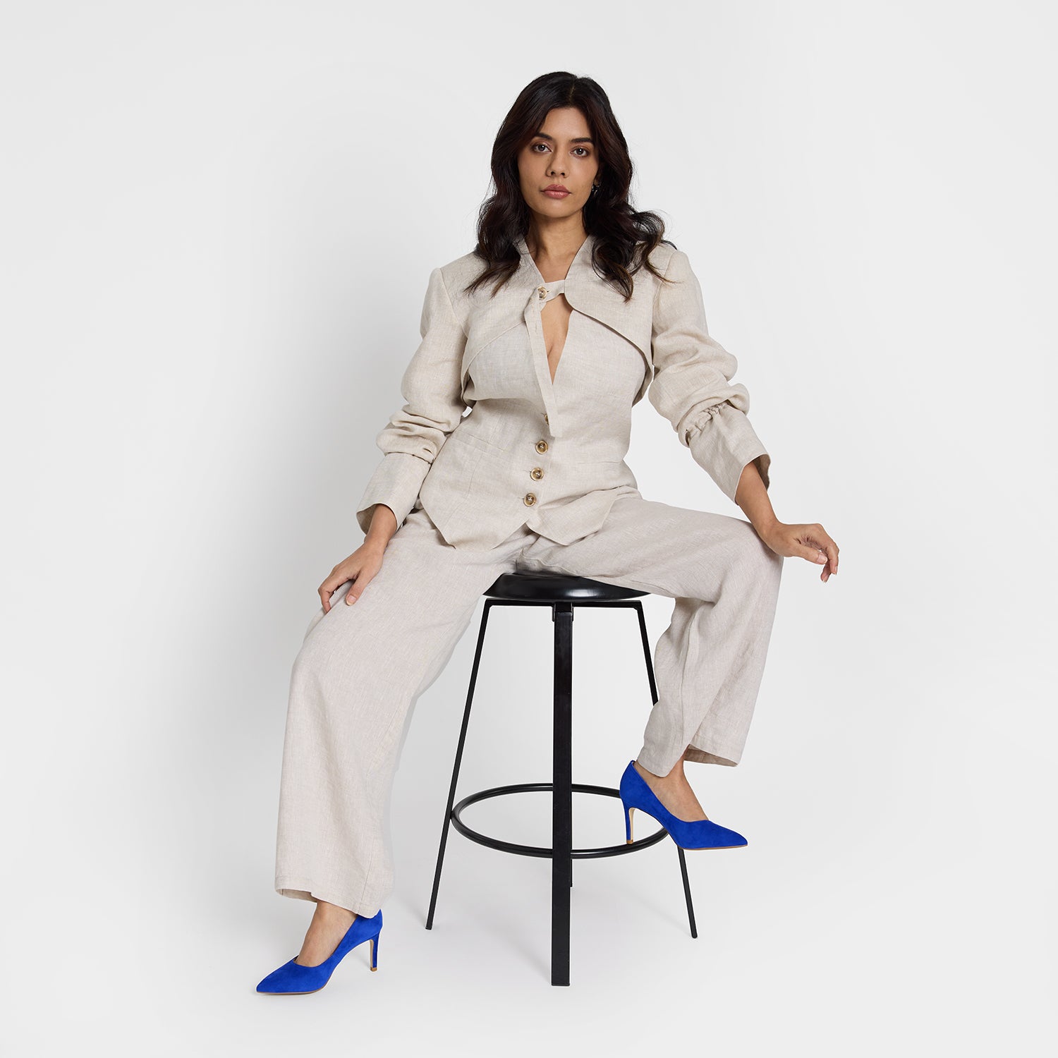 Nemesis 78mm Heel | Cobalt Blue Suede