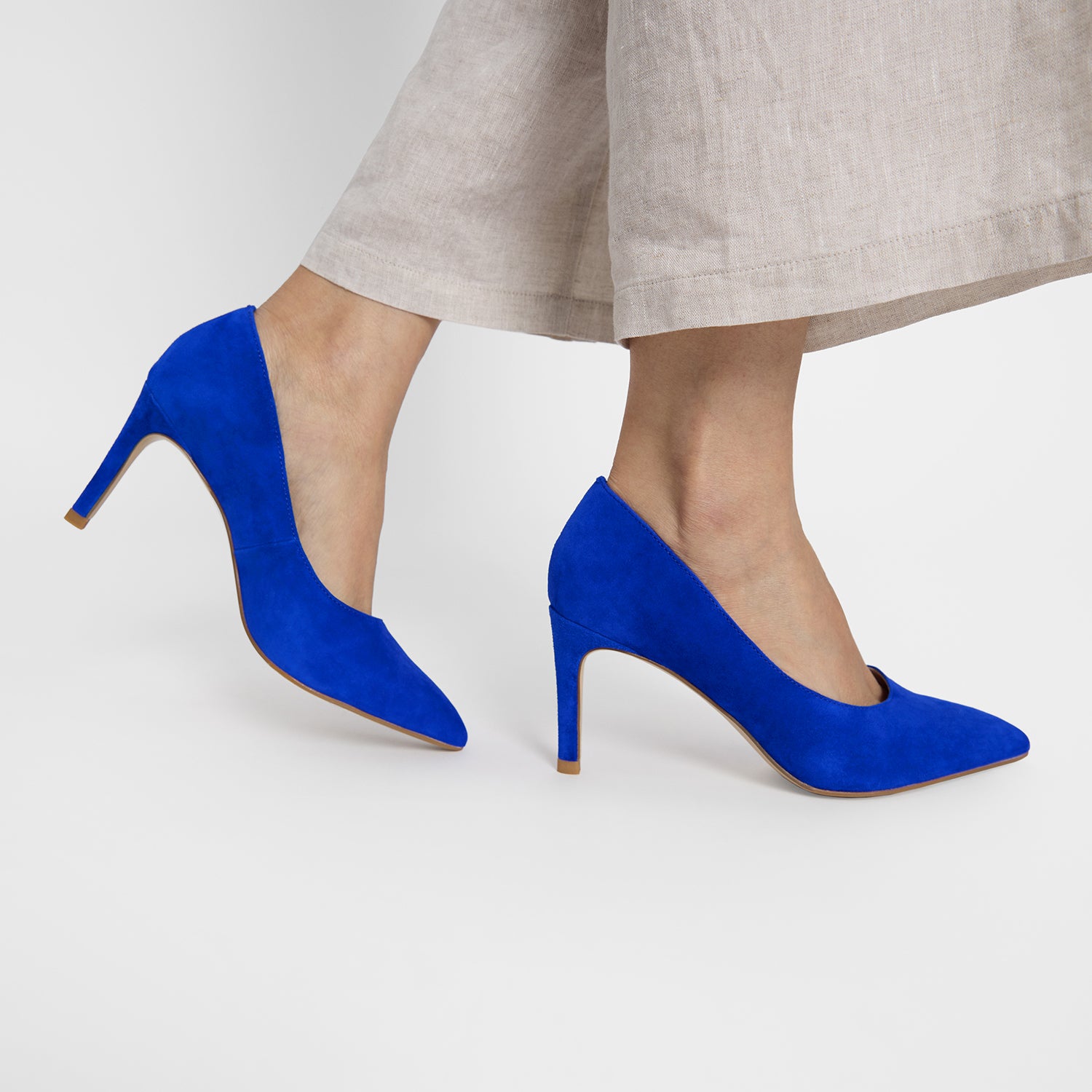 Nemesis 78mm Heel | Cobalt Blue Suede