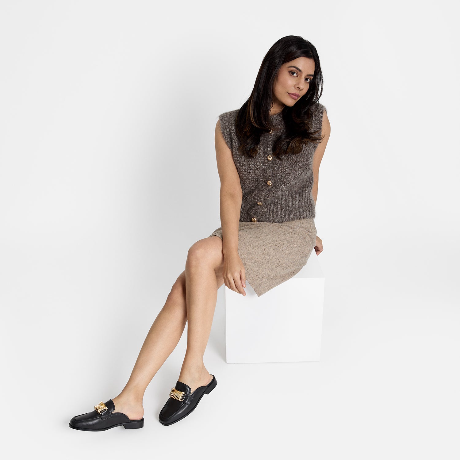 Brooklyn Mule Loafer Ltd Ed. | Black Leather