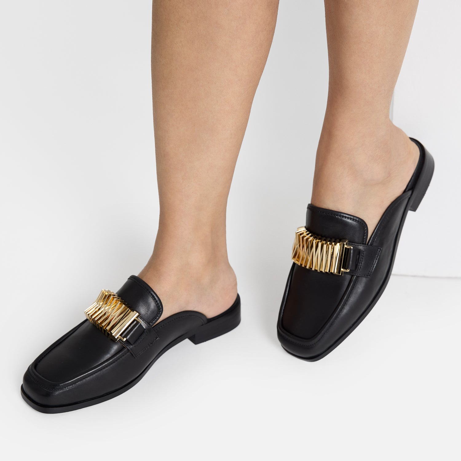 Brooklyn Mule Loafer Ltd Ed. | Black Leather