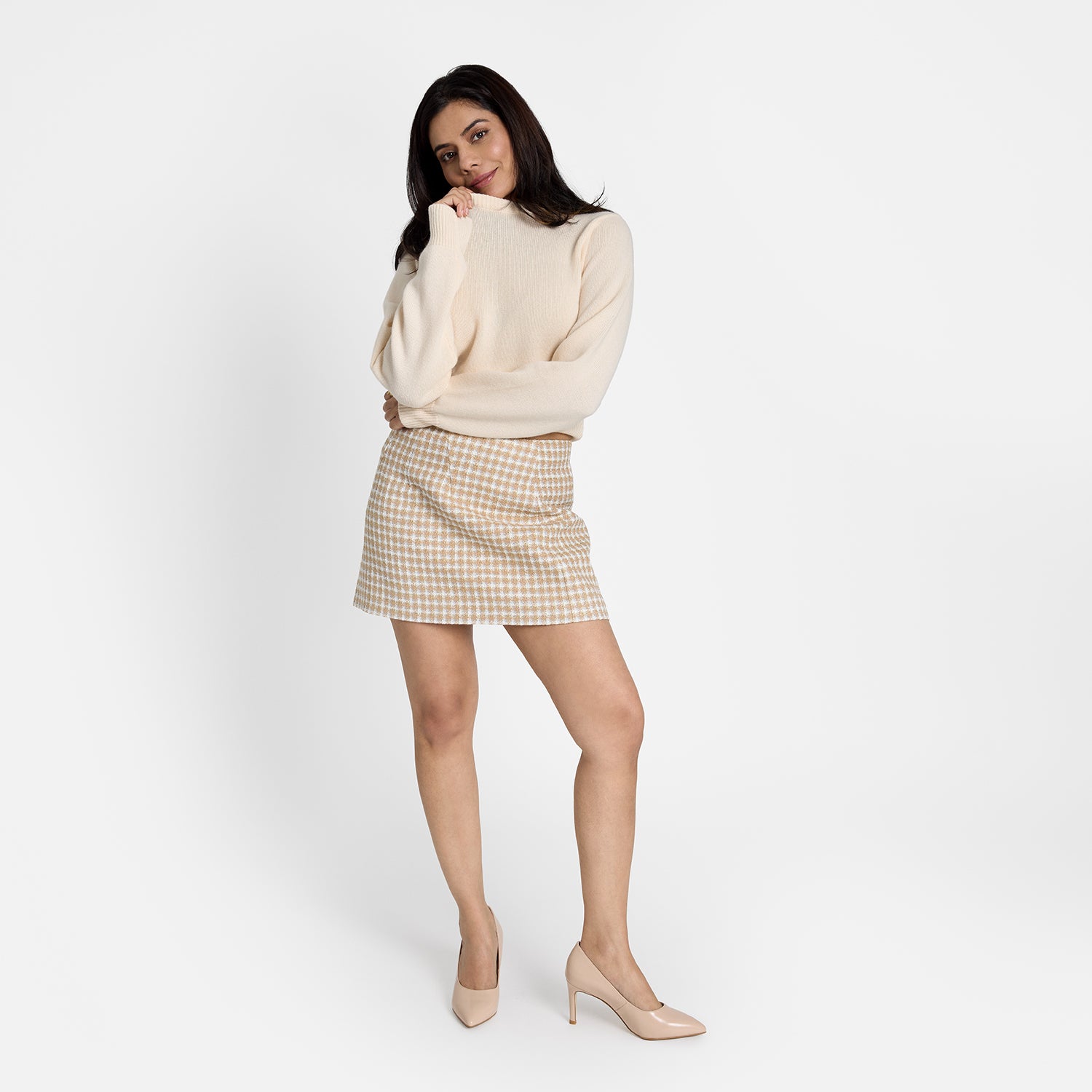 Nemesis 78mm Heel | Nude Leather