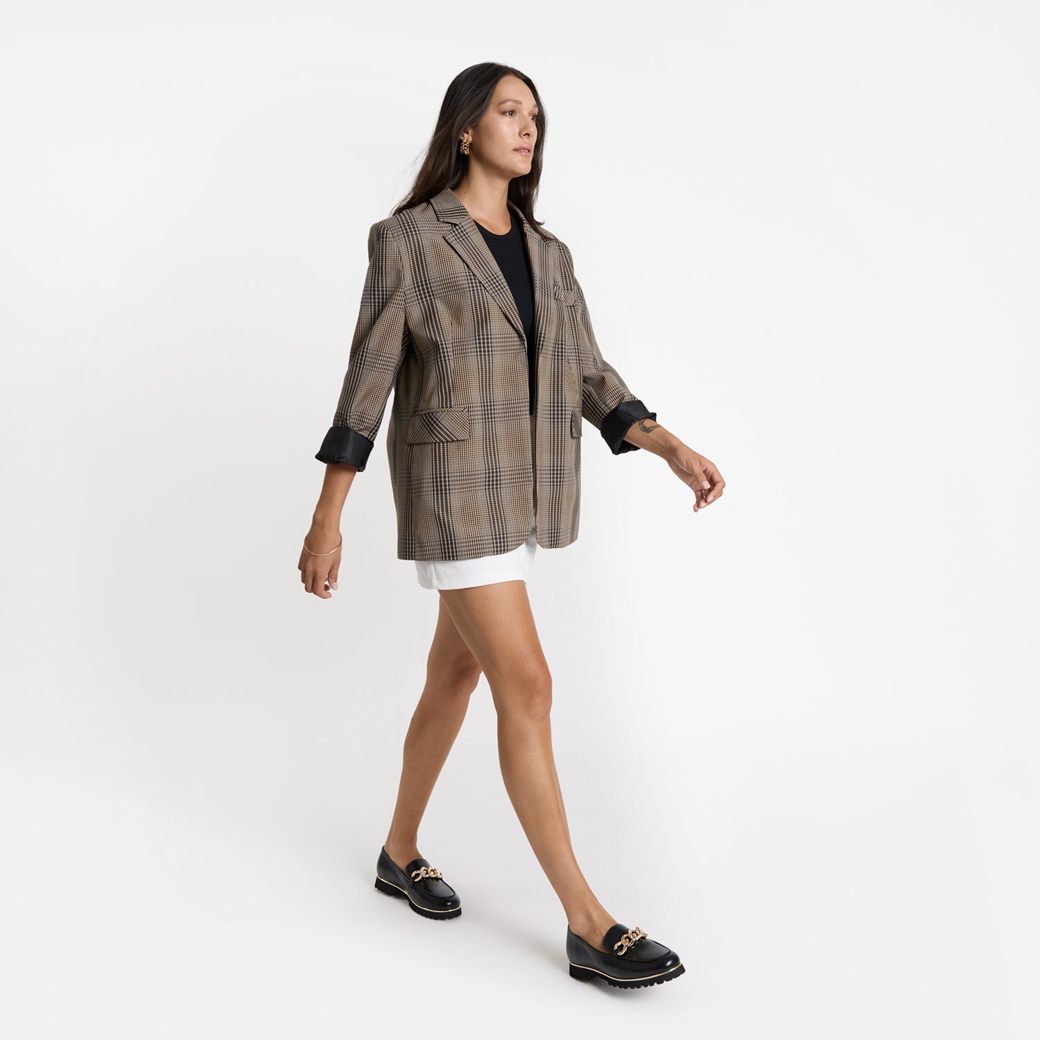 Dominica Loafer | Black/gold combo