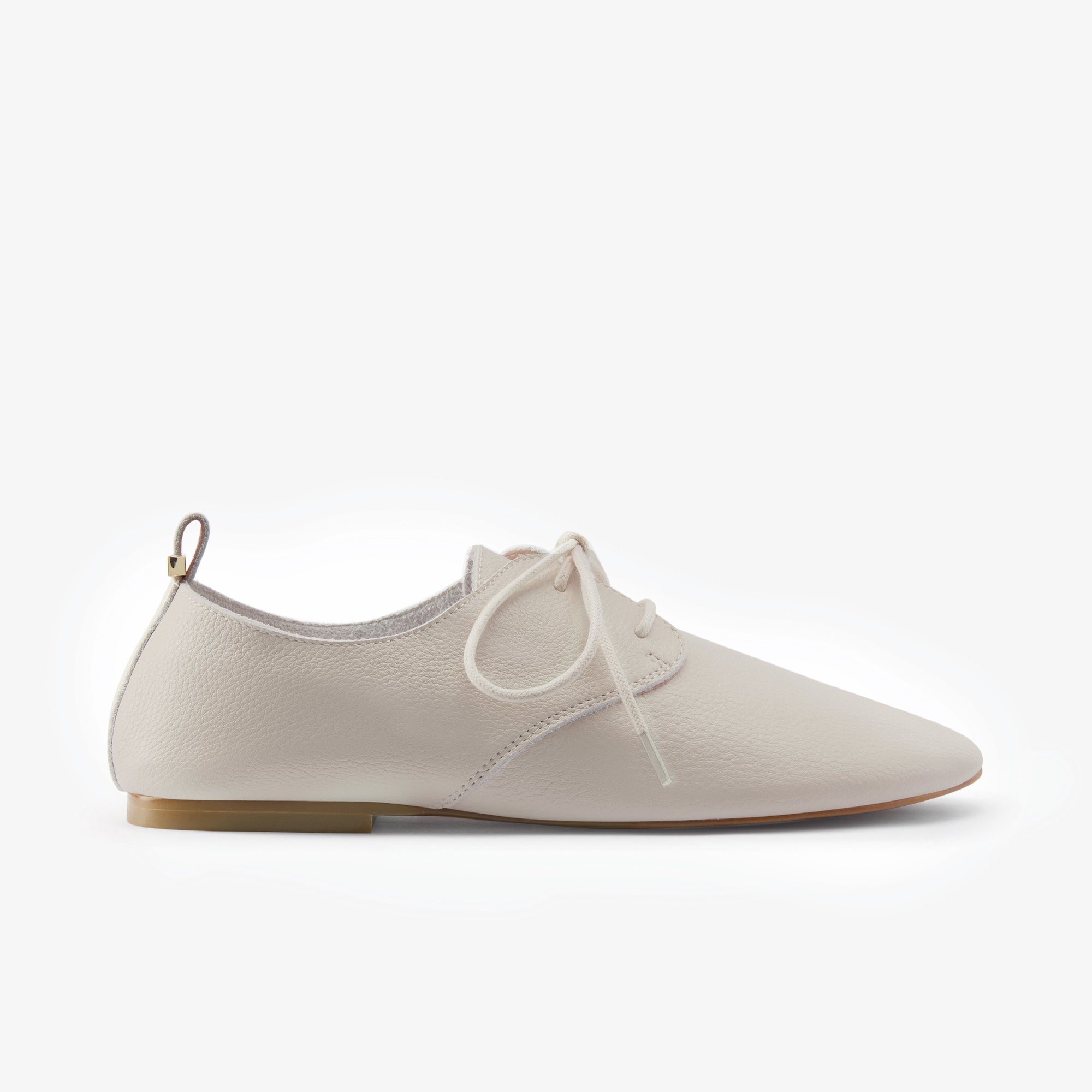 Xenia Flat | Blush Pebble Leather