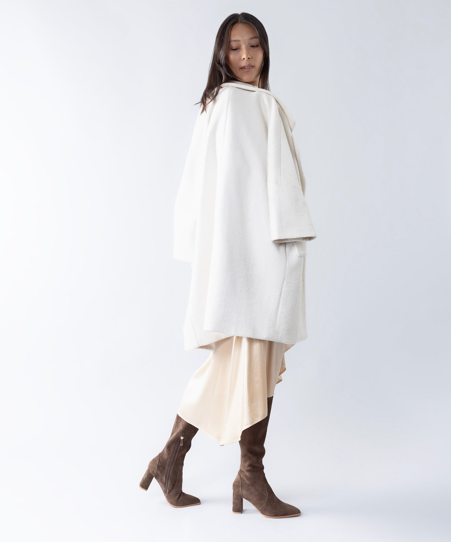 Zalia Knee High Boot | Chocolate suede