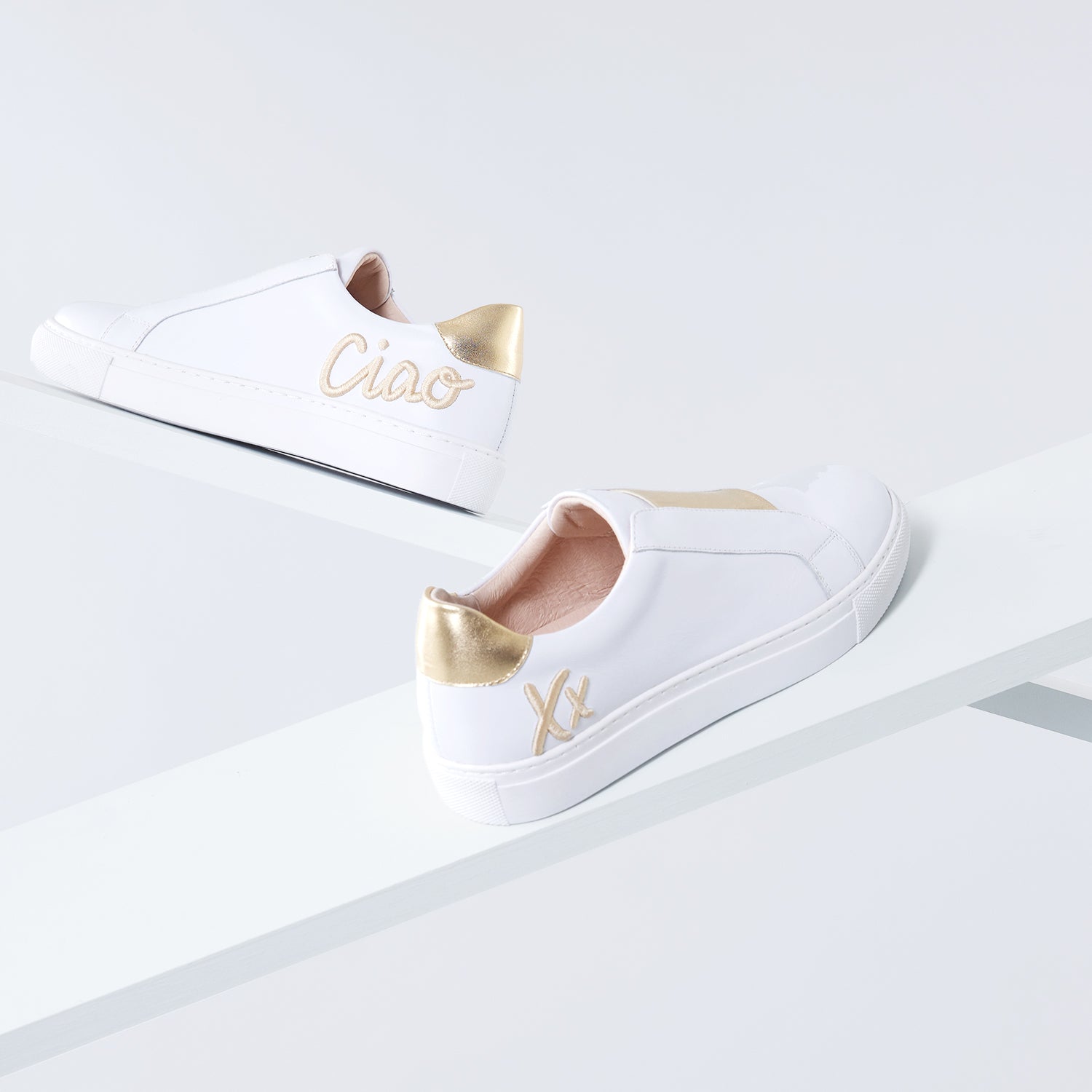 Ciao Xx Sneaker | White/Gold