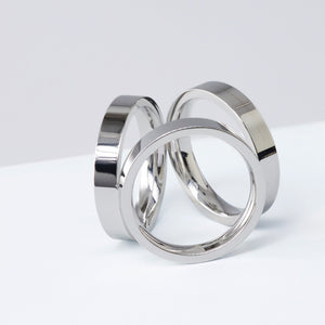 The Trifecta Scarf Ring | Silver