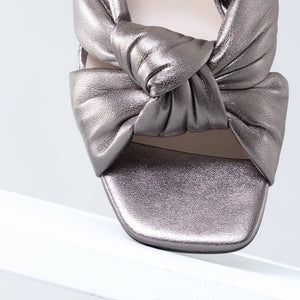 Adele Mule Sandal 40mm | Gun metal