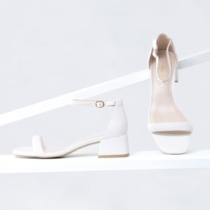 Aimee Sandal 40mm | Off-white pebble