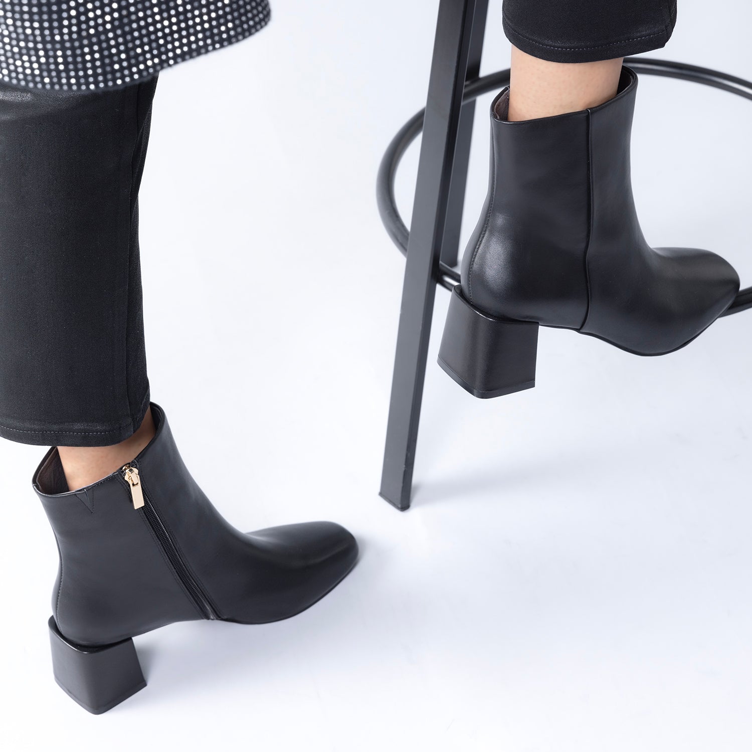 Aloe Ankle Boot 50mm | black leather