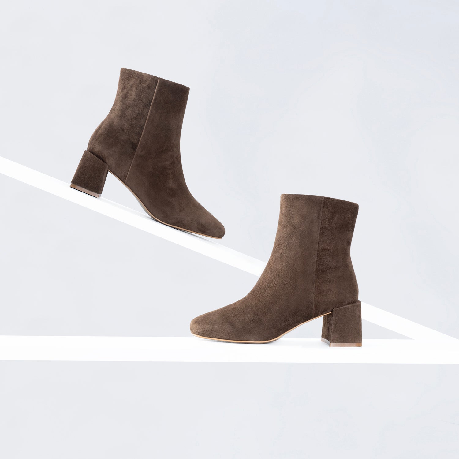 Aloe Ankle Boot 50mm | chocolate suede