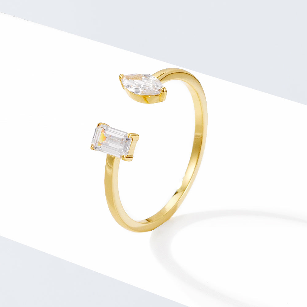 Asymmetric love ring | gold