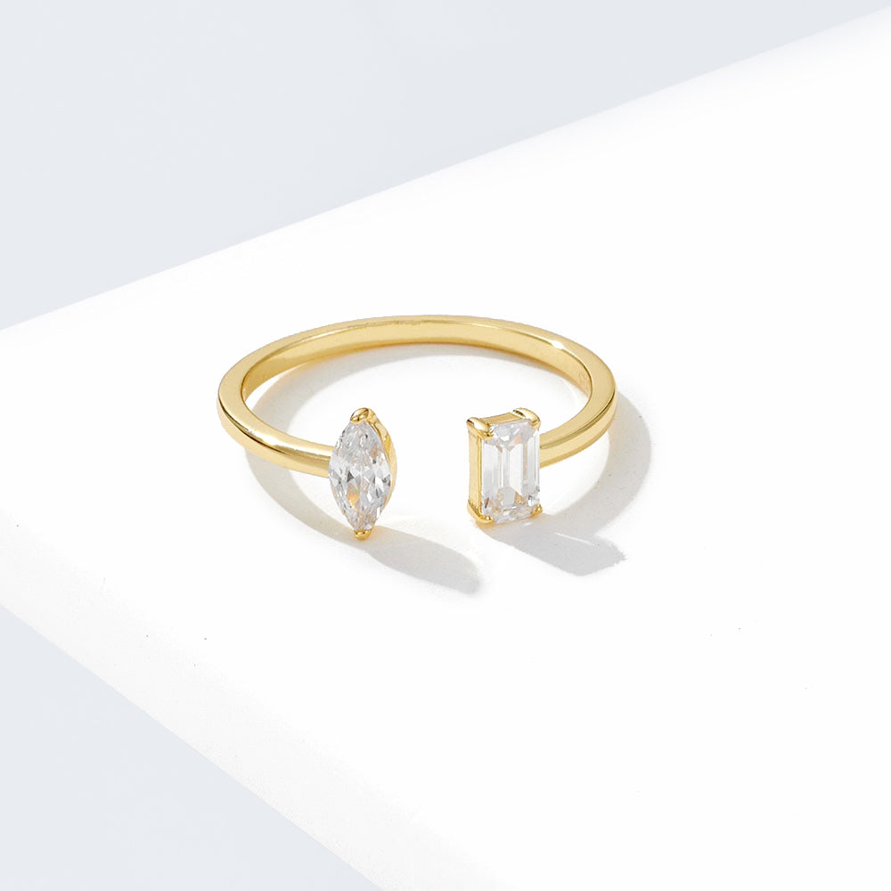 Asymmetric love ring | gold