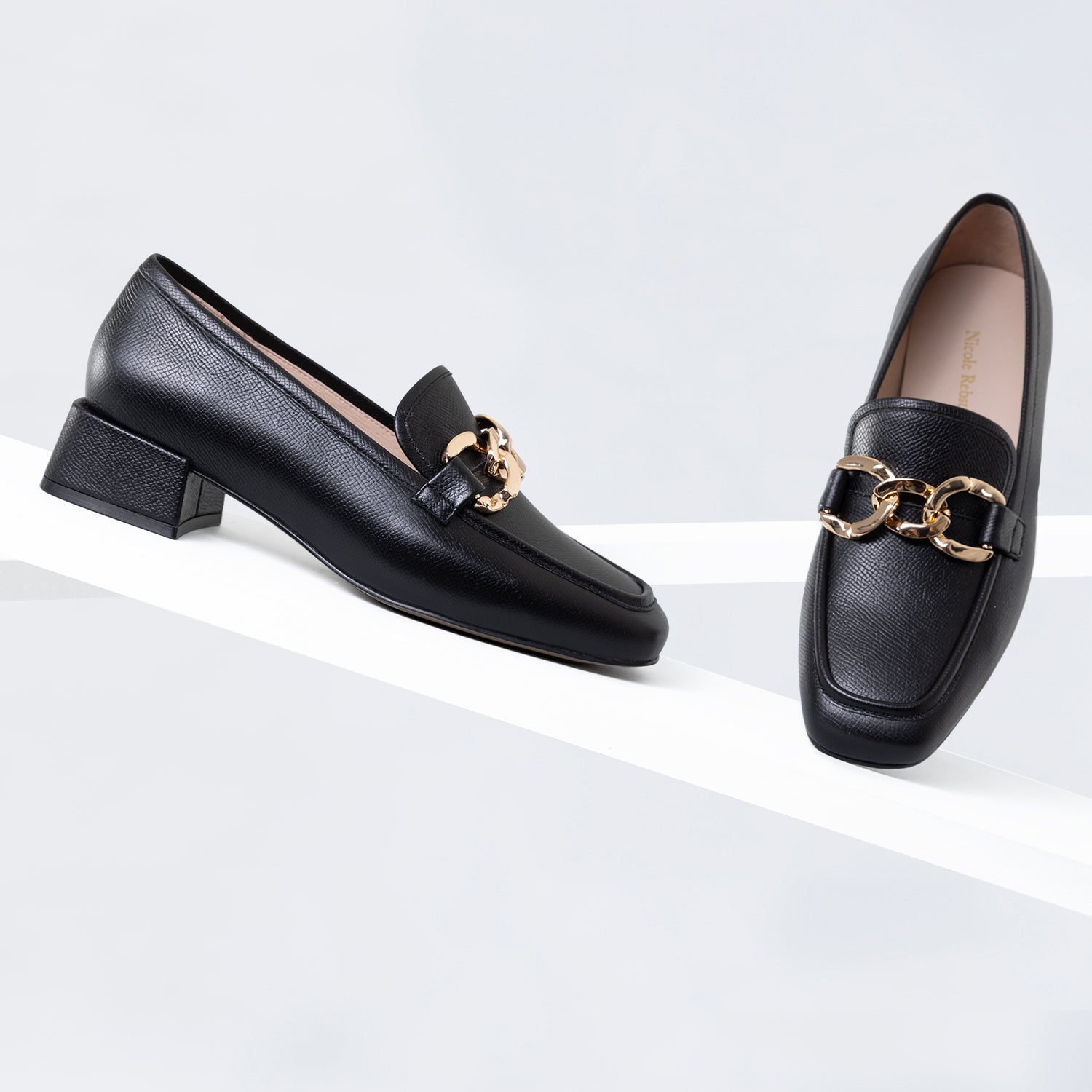 Balta Loafer 35mm | Black leather