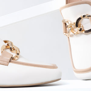 Balta Loafer 35mm | Cream/nude combo