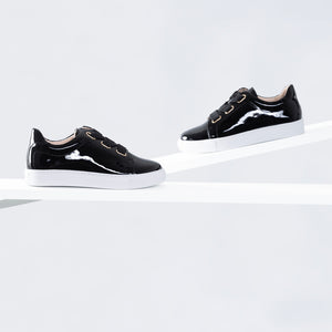 Blaize Sneaker | Black patent leather