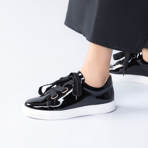 Blaize Sneaker | Black patent leather