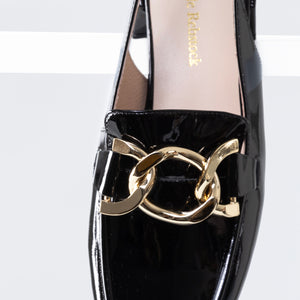 Boston Loafer Slingback 35mm | Black patent