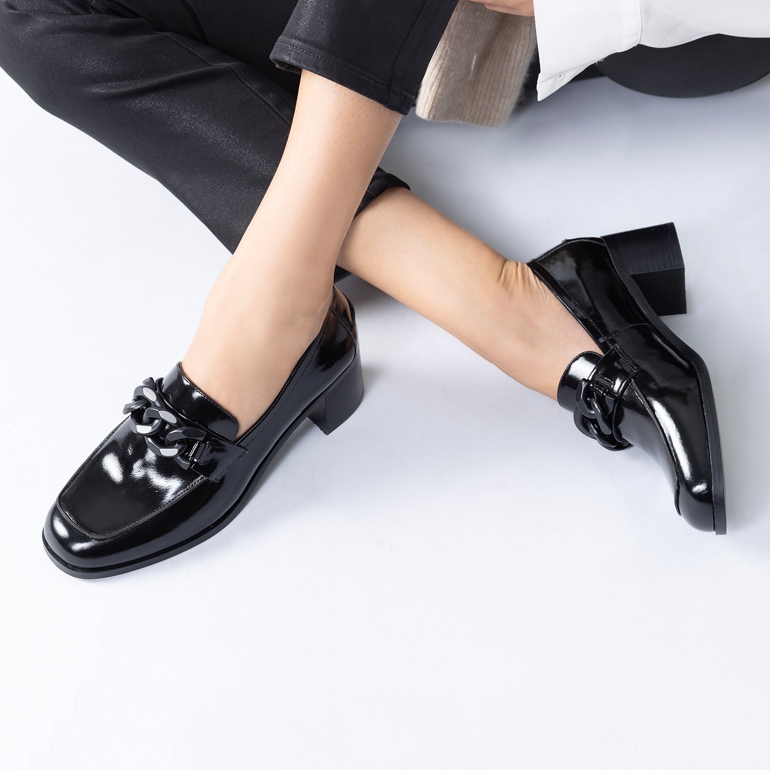 Briar Loafer 45mm | Black oiled leather