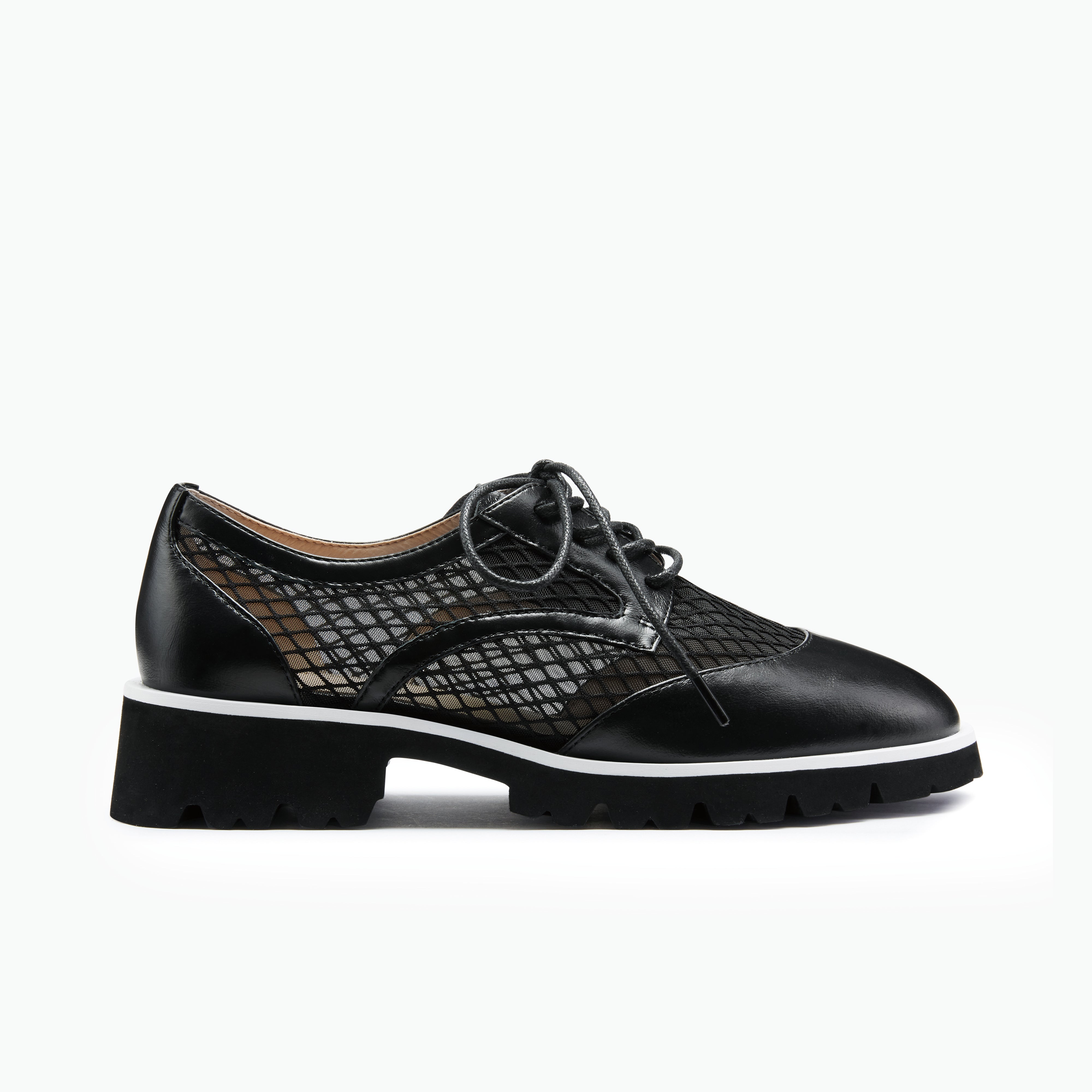 Cassidy Flat Black Leather