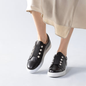 Dandy Sneaker | Black leather