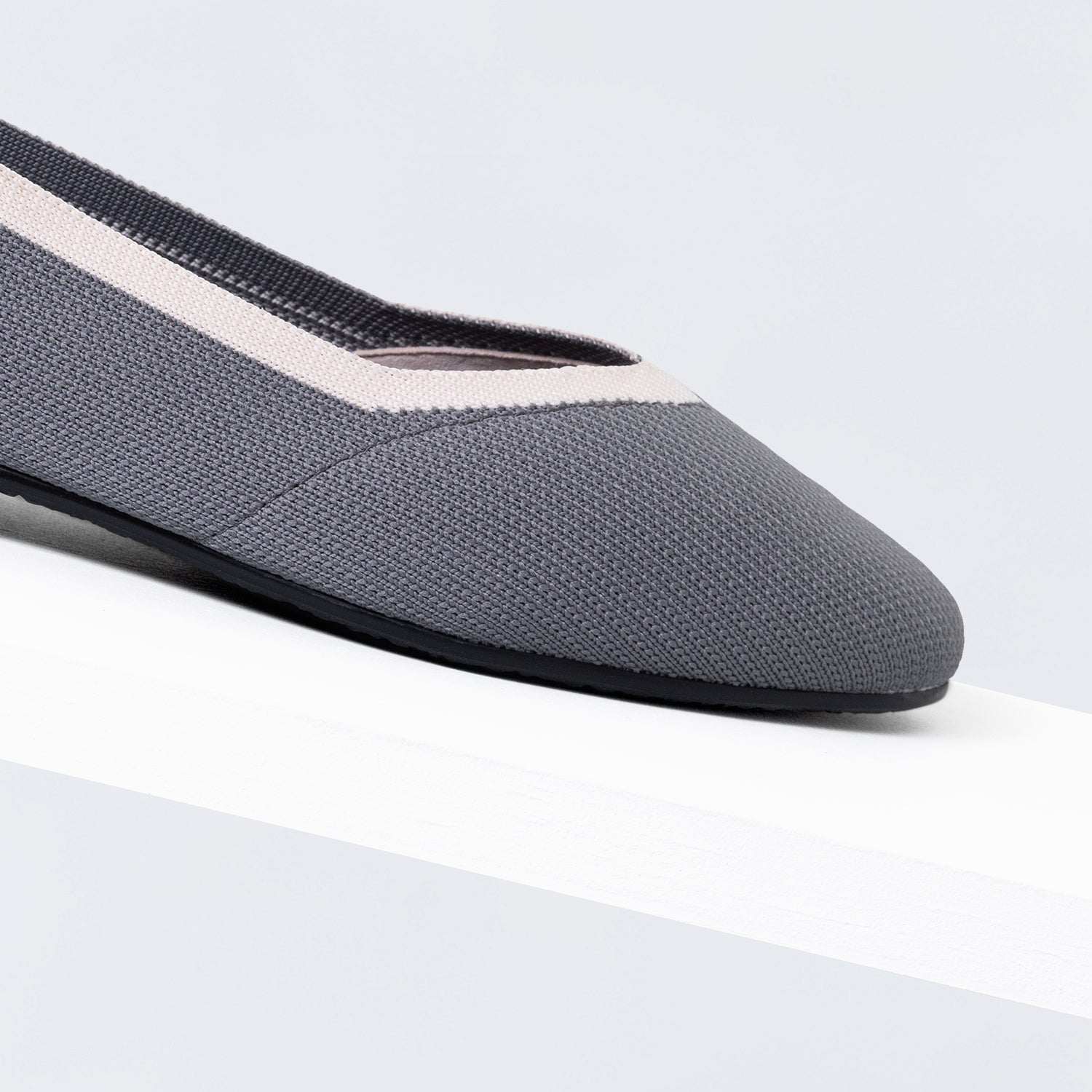 Florence Ballet Flat | Grey/blush