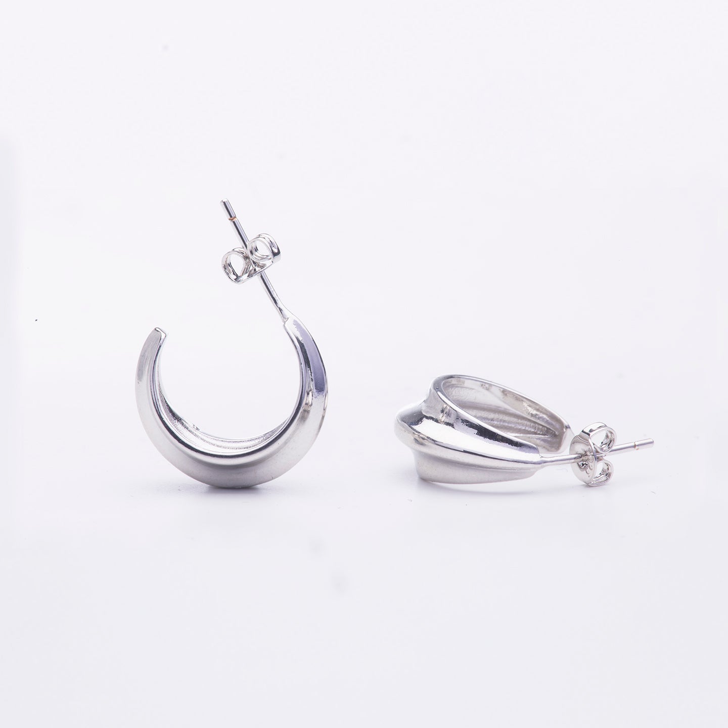 Good Fortune hoops | silver