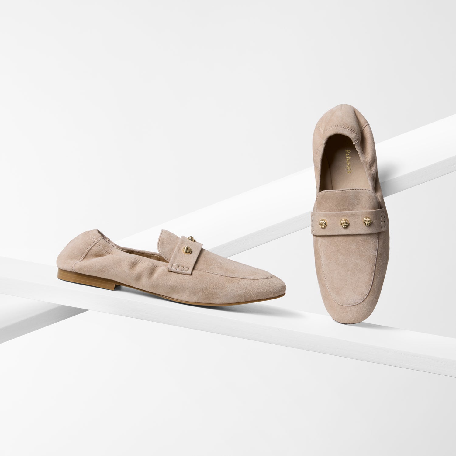 Libby Loafer | Nude Suede