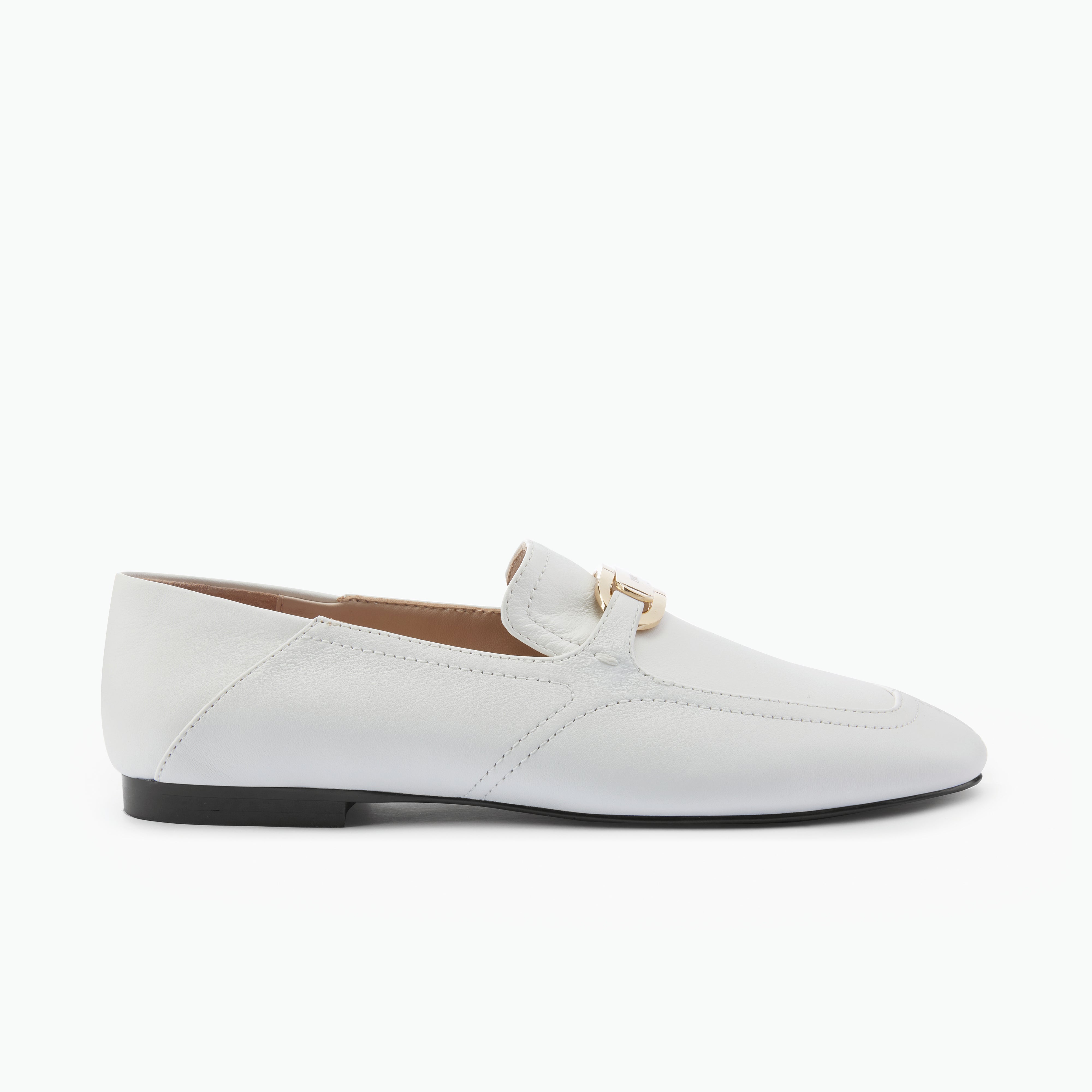 White loafer shoe on a white background
